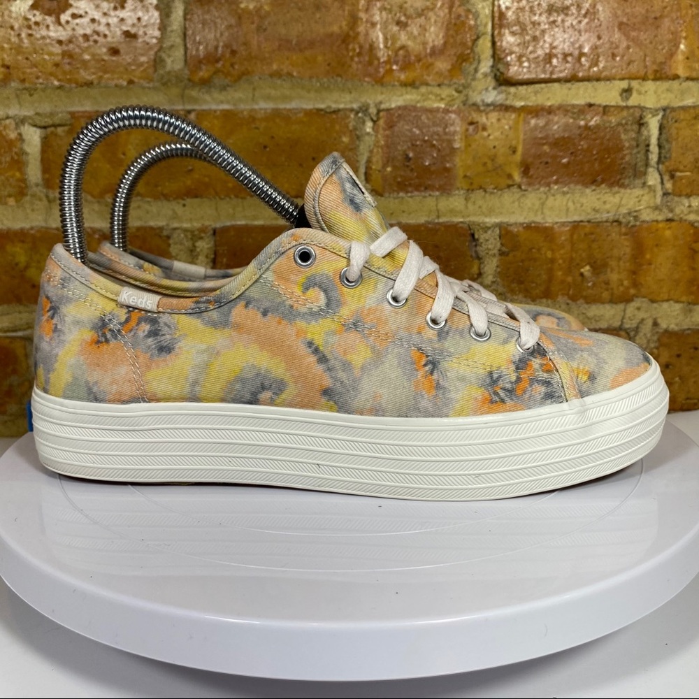 🧱Women's Keds Triple Kick Sneaker Tie dye